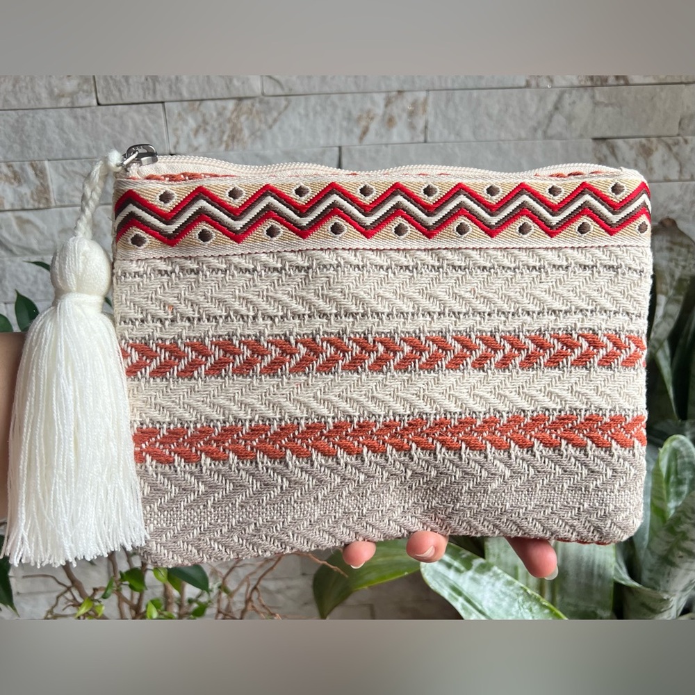 Jen & Co Adelaide Printed Cotton Clutch